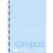 国誉(KOKUYO)螺旋装订本Campus笔记本子易撕本·经典新系列 8mm横线 A5/80张/本 4本蓝色 WCN-CSN3810N
