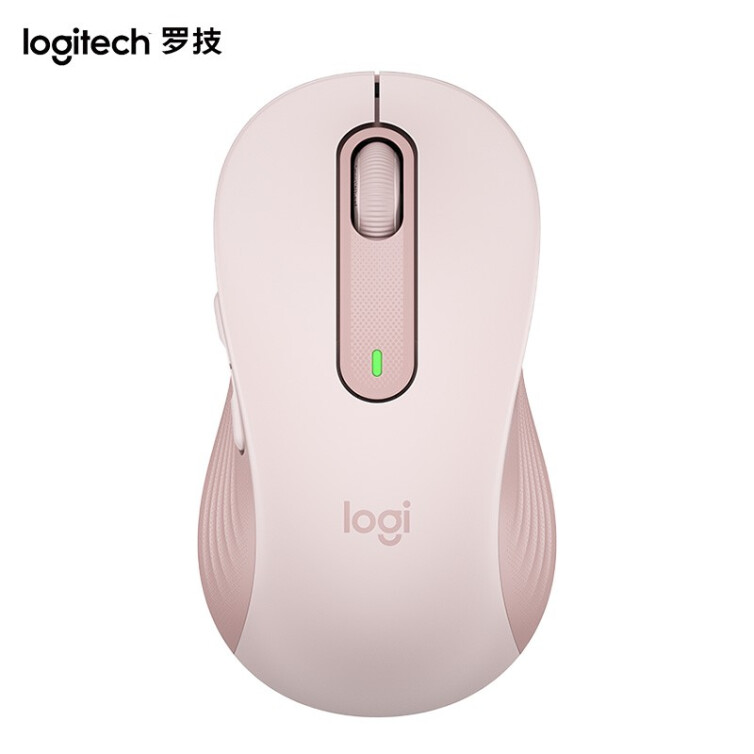 罗技（Logitech） M650鼠标 无线蓝牙鼠标 轻音鼠标 办公鼠标 双模 企业采购 大小手选择 M650-M粉色