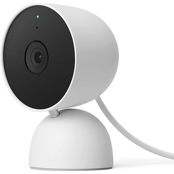 Google Nest Cam（室内，有线）摄像头 - 智能家居 WiFi 摄像头