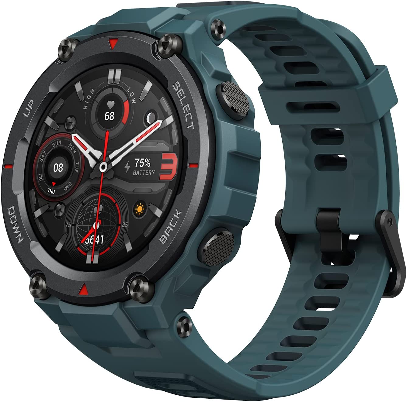 AMAZFIT 跃我华米手表T-Rex Pro 户外智能手表 GPS定位跑步运动手表男士 T-Rex Pro 湖光蓝