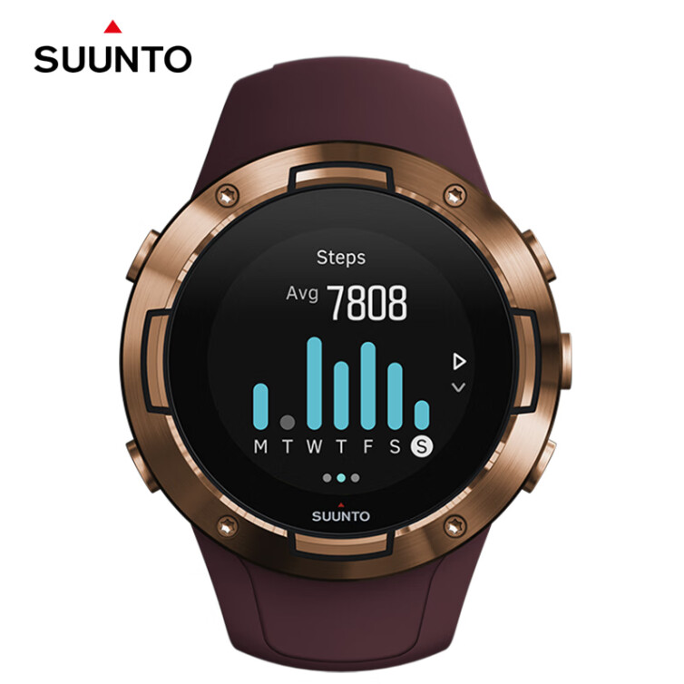 颂拓（SUUNTO）5 户外越野手表 专业马拉松跑步运动智能腕表 古铜紫 SS050305000