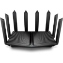 TP-Link Archer AX90 Wi-Fi 6 千兆位三频无线路由器(4804 Mbps +1201 Mbps 5 GHz,574 Mbps 2.4 GHz,3 个千兆局域网端口,1×2.5 Gb/秒,HomeShield,OneMesh,Tether App)黑色