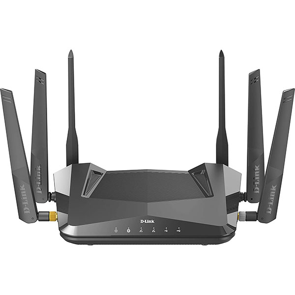 D-Link DIR-X5460 EXO AX5400 Wi-Fi 6 路由器，带千兆以太网端口、MU-MIMO、频段控制、1024 QAM、OFDMA、WPA3、防火墙、家长控制和 Speedtest。与 Alexa/谷歌助手一起使用