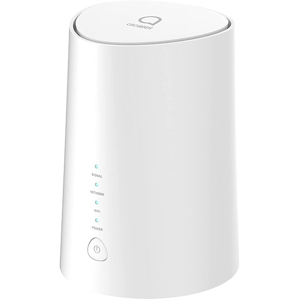 阿尔卡特 HH71V1 Linkhub 4G LTE Cat 7 双频千兆 WiFi 路由器 CPE SIM 卡解锁 2 年英国保修 TS9 外置天线端口 RJ11 家用电话支持电压