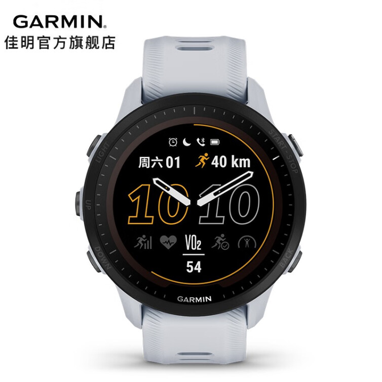 佳明（GARMIN） Forerunner955智能运动手表触控双频多星竞速腕表铁人三项血氧 Forerunner955 白色 Solar