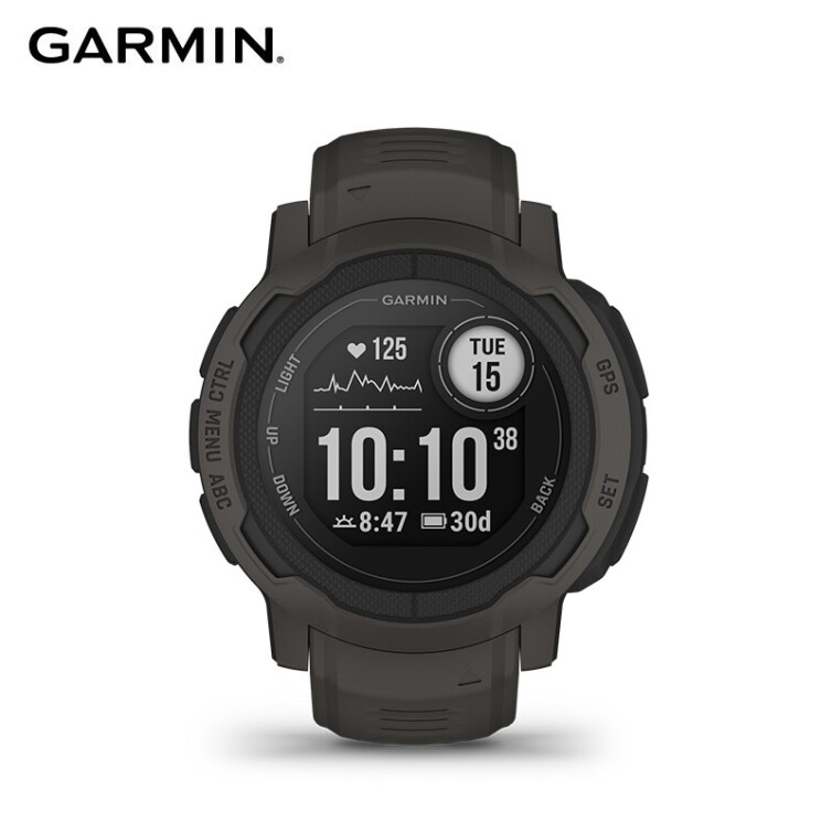 GARMIN 佳明 本能Instinct2运动版石墨灰心率血氧跑步游泳户外智能运动手表