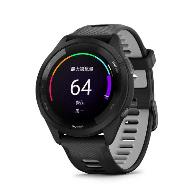 佳明（GARMIN）Forerunner265黑色血氧心率HRV跑步铁三游泳户外智能运动手表