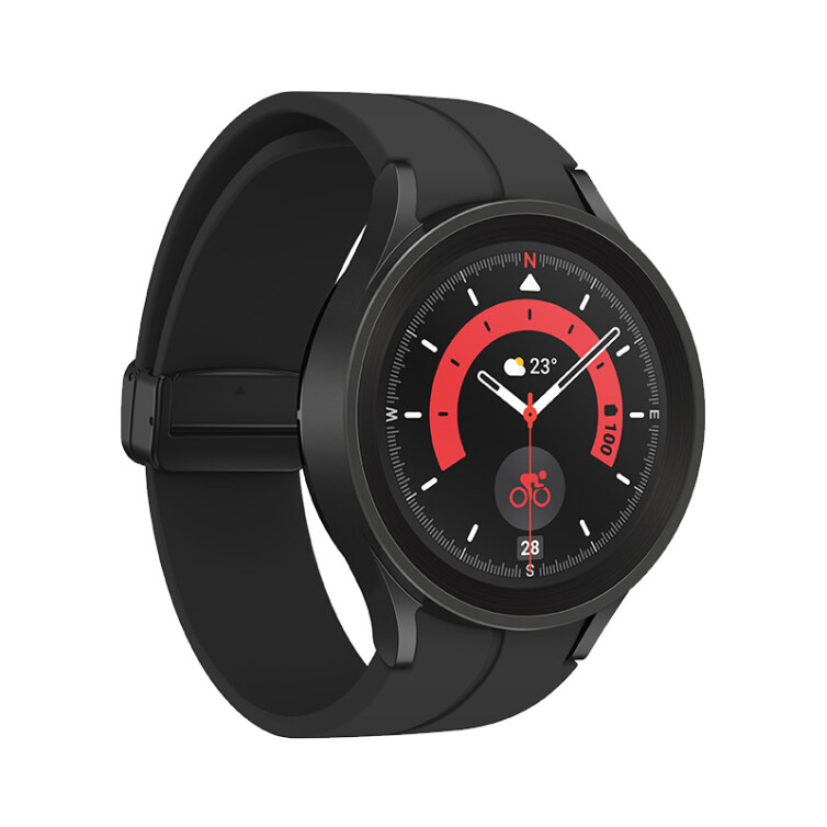三星（SAMSUNG）Galaxy Watch5 Pro 血氧心率/蓝牙通话/智能手表/运动电话手表/体脂/导航/支付 45mm 铂萃黑