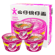 公仔面 迷你碗面 方便面海鲜味 小杯面早餐夜宵 小桶装泡面整箱 迷你公仔海鲜味18杯