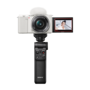 618预售、PLUS会员：SONY 索尼 ZV-E10L Vlog微单相机 电池蓝牙手柄套装 APS-C画幅小巧便携 4K专业视频 白色