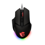 微星（MSI）GM20 ELITE 精英版 电竞鼠标 有线 RGB炫光 信仰龙魂灯 吃鸡鼠标 游戏鼠标 人体工学 黑色