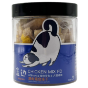 盒边宠物零食 冻干混合桶营养增肥发腮鸡肉粒肉干猫咪狗狗零食大礼包 小鸡仔*50g
