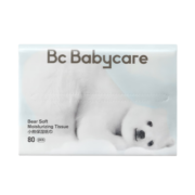 babycare婴儿熊柔巾新生儿云柔巾超柔面巾纸纸巾保湿抽纸成人可用80抽*1包