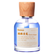 倍思（Baseus） 汽车香水 车载香水出风口除异味固体香薰夹棒 汽车用品挂件饰品 （柏林古龙）160ml 淡蓝色