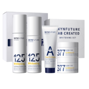 SKYNFUTURE 肌肤未来 美白匀亮水乳125套装礼盒（精华水120ml+精华乳100ml+洁面膏75g+淡斑霜10g*2+赠 品牌帆布袋礼盒包装+ 125美白匀亮精华水30ml+377美白面膜25ml*5片 ）