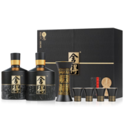 舍得【新品】 智慧舍得孔孟之道礼盒 52度500ml*2（含酒具1壶4杯） 单盒 双层浮雕设计 浓香型白酒