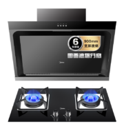 PLUS会员：美的 Midea 抽油烟机燃气灶套装  5.0火力燃气灶 J30+Q330B