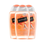 芳芯（Femfresh）女性私处护理液 洗液 私密护理液 私护洗液 洋甘菊250ml*3瓶装
