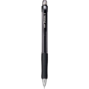 三菱（Uni）M5-100活动铅笔 0.5mm学生自动铅笔橡胶手握透明彩色杆带橡皮可擦笔 黑色 1支装