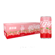 限地区、京东plus：可口可乐（Coca-Cola）蜜桃味可乐 汽水 碳酸饮料 200ml*12瓶*4件