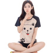 PLUS会员：BONAS 宝娜斯  女士卡通家居服套装  *2套