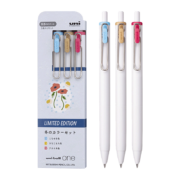 三菱 小浓芯按动中性笔 冬季限定系列  3支装（买一送一）