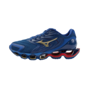 美津浓（MIZUNO）【预言12S】男女跑步运动鞋缓震透气大体重跑者WAVE PROPHECY 12S 06/深蓝色/金色/酒红色 42