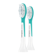 飞利浦(PHILIPS) 电动牙刷头 儿童标准型 2支装 HX6042/35 适配HX6322 HX6352(新包装6042/63随机发货)