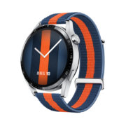 618预售、plus会员：华为HUAWEI WATCH GT 3 蓝橙时尚款 46mm表盘