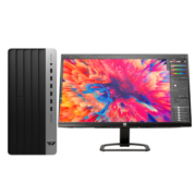 惠普(HP)战99商用办公电脑台式主机(12代酷睿i5-12500 16G 512GSSD WiFi蓝牙 Win11 Office)23.8英寸显示器