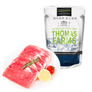 THOMAS FARMS 澳洲谷饲原切安格斯牛肉片 300g/袋 冷冻生鲜牛肉烧烤烤肉健身
