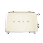 SMEG斯麦格 面包机 不锈钢吐司机多士炉两片式 TSF01奶白色 1号会员店