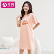 甜美圆领！FENTENG 芬腾 女士棉质睡裙 Q9982721222
