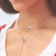 Swarovski 施华洛世奇 INFINITY 女士心形吊坠项链 5518865