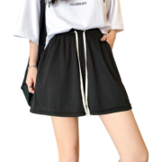 LL【百人验货】健身跑步短裤女夏季薄款宽松休闲大码阔腿高腰运动