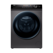 海尔（Haier）直驱变频洗衣机 10公斤晶彩滚筒洗衣机家用全自动大容量智能投放空气洗 洗烘一体洗衣机 以旧换新 10KG玉墨银+直驱变频+智能蒸汽烘+微蒸汽空气洗