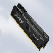 PLUS会员：Kingston 金士顿 FURY 32GB(16G×2)套装 DDR4 3200 台式机内存条 Beast野兽系列 骇客神条