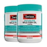 swisse斯维诗深海鱼油软胶囊欧米伽3 omega3中老年1000mg400粒*2