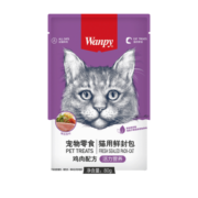顽皮（Wanpy）鲜封包成幼猫罐头营养猫粮猫咪零食猫湿粮条 蟹肉+鸡肉80g*5包