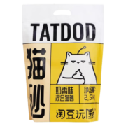 淘豆玩国J奶香豆腐混合型猫砂 除臭无尘豆腐猫砂 奶香味8包合计18.4kg