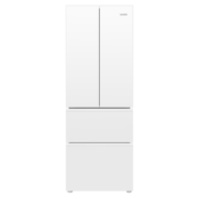 海尔（Haier）统帅冰箱342升一级双变频风冷无霜双开门四开门法式多门三档变温净味保鲜超薄嵌入式家用家电智能 342升冰雪白+1级双变频+黑金净味+冷藏三档变温