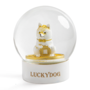 西罗斯（SEEROSE）柴犬水晶球幸运儿狗公仔办公室摆件开业520情人节送朋友生日礼物 幸运儿-水晶球(不支持代写贺卡)
