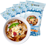 德富祥白凉粉家用果冻原料 夏日消暑自制甜品冰粉粉组合 冰粉粉 原味5袋40g共200g