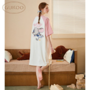 GUKOO 果壳 迪士尼联名系列 女士纯棉短袖睡裙