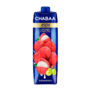 CHABAA泰国原装进口 芭提娅100%进口果汁番石榴荔枝石榴蓝莓饮料饮品 葡萄荔枝汁1L*4瓶