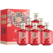 金六福 窖陈玖号 浓清兼香型白酒 50.8度500ml*6瓶 整箱装 婚宴用酒