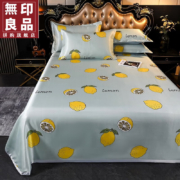 無印良品 凉席子床单枕套三件套 230*250cm