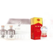 剑南春 水晶剑 52度 浓香型白酒 500ml*2瓶 & 品味舍得 52度 浓香型白酒 600ml*2瓶 礼盒装