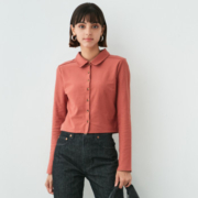 限尺码：MOUSSY 摩西 女士长袖衬衫 010EAW80-5610 均码