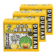 榴鲜生 金枕头榴莲果肉 彩装300g/盒*3件